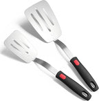 Stainless Steel Flexible Spatula Slotted Turner, XiaoZu Thin Metal Spatula by XiaoZuHomeKitchen