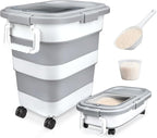 Komzon Rice Storage Container, Collapsible Airtight 10-40 Lb Rice Storage by Komzon