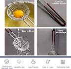 Semi Automatic Whisk & Egg Yolk Separator, Stainless Steel Mini Hand Push Whisk - Image 5