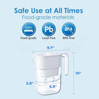 Waterdrop PT-05W Water Filter Pitcher, 7-Cup Capacity, NSF Certified, 5X Longer - Image 3
