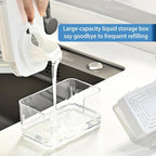 Dish Soap Dispenser for Kitchen Sink, 2 in 1 Premium Sponge Holder, Dishwashing - Image 4