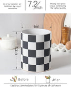 Checkered Kitchen Utensil Holder - Image 3
