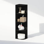 Furinno Reed Corner Shelf, 4-Tier Corner Bookshelf, Book Shelf, Corner Shelves - Image 4