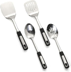 Cooking Utensils Set, Stainless Steel Kitchen Utensils by JULIPRO