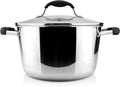 AVACRAFT 18/10 Tri-Ply Stainless Steel 5 Quart Dutch Oven Pot by AVACRAFT