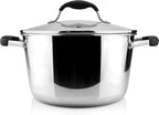 AVACRAFT 18/10 Tri-Ply Stainless Steel 5 Quart Dutch Oven Pot by AVACRAFT