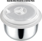 Kichwit Silicone Microwave Plate Cover Collapsible, Dishwasher Safe and BPA Free - Image 7