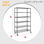 BestOffice | 6-Tier Wire Storage Shelves - Image 3