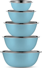 WHYSKO Meal Prep Stainless Steel Mixing Bowls Set, Refrigerator, and Kitchen - Image 2