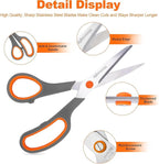 Scissors for Office School Supplies, Hnncugty 8" Scissors All Purpose Bulk Set - Image 4