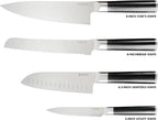Babish 5-Piece Magnetic Forged Kitchen Knife Block Set – 1.4116 German Steel - Image 3