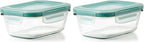 OXO Glass Food Storage Container, 1.6 Cup | Smart Seal | Leakproof | Pack of 2 by OXO