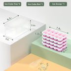 DOQAUS Ice Cube Tray with Lid and Bin - Image 7