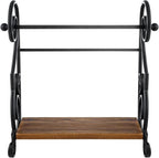 MyGift Black Metal Countertop Paper Towel Holder - Image 6
