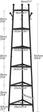 CHOEZON Pot Racks, 6-Tier Cookware Stand, Triangle Shelf Storage Tower - Image 6