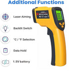 DEASOMIYE Infrared Laser Thermometer, Digital Infrared Laser Thermometer Gun - Image 2