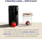 Infinity Jars, 500 ML Pack 6, Premium Airtight Ultraviolet Glass Jar Smell Proof - Image 5