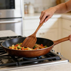 2Pcs Wooden Ladle and Spatula, Natural Acacia Long Handle, Large Capacity - Image 3