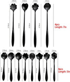 12 Pcs Flower Coffee Tea Spoons Set - Image 5