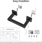 FEILERN Toilet Paper Holder, Wall Mounted Post Pivoting Square Tissue Holders - Image 9