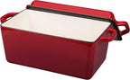 EDGING CASTING Enameled Cast Iron Dutch Oven, Oblong Bread Oven - Image 5