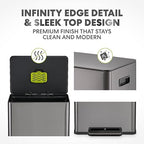 SIMPLI-Magic Infinity Edge 16 Gallon Kitchen Trash Can - Image 3