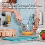 Silicone Whisk set of 3, 8+10+12in Kitchen Balloon Wire Whisks, Hand Egg Mixer - Image 5