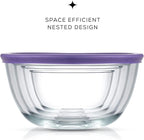 JoyJolt Very Peri 8pc Glass Mixing Bowls - Image 8