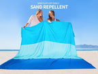 WIWIGO Beach Blanket Waterproof Sandproof Beach Mat 79" X 83"/10'x9'for 2-8 - Image 4