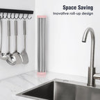 Tomorotec 21" x 15.5" Roll Up Dish Drying Rack Over Sink Drying Rack Sink Cover - Image 3