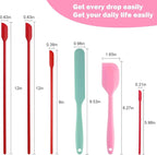 Mini Silicone Spatula Set 6 PCS Food Grade Small Jar Spatula - Image 2