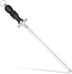 Knife Sharpener Rod, Kitchen Knives Sharpener Carbon Steel Professional Knife by FANERFUN