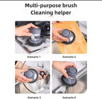 Soap Dispense Palm Scrub dishwashing Kitchen Scrubber Press Automatic Liquid - Image 6