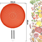 Splatter Screen for Frying Pan, Grease Splatter Guard, Heat-Resistant Splatter - Image 2