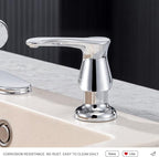 GAGALIFE Kitchen Sink Soap Dispenser Chrome, Under Sink Soap Dispenser - Image 7