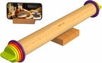 Rolling Pin with Thickness Rings by MeppleMakeYourLifeSimple