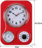 Lily's Home - 9.5 Inch x 12.5 Inch - Retro Kitchen Wall Clock, Vintage Wall - Image 4