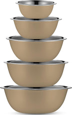 WHYSKO Meal Prep Stainless Steel Mixing Bowls Set, Refrigerator, and Kitchen - Image 2