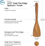 FAAY Teak Wooden Turner, Saute Paddle, Compact - Image 3