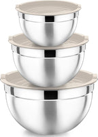 P&P CHEF Khaki Mixing Bowls by PPCHEF