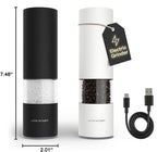 LARS NYSØM Electric Salt and Pepper Grinder Set I Automatic Salt and Pepper - Image 8