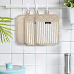 Alselo Silicone Pot Holders Set of 3 Heat Resistant & Non Slip Potholders - Image 6