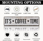 Coffee Metal Tin Sign, It's Coffee Time Sign, Home Kitchen Wall Decor, - Image 3