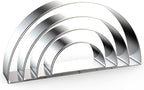 Half Circle Semicircle Cookie Cutter Set Large by QAAQS