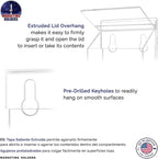Outdoor Brochure Holder Holds 4" x 9" Advertising Trifolds Clear Acrylic Wall - Image 7