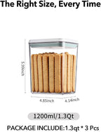 Airtight Food Storage with One-Touch Lid, Stackable Durable PET - Image 6