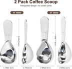 2Pcs Coffee Scoops, Premium 18/8 Stainless Steel Coffee Spoons, Tea and Powder - Image 2