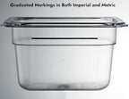 CURTA 6-Pack 1/9 Size 4" Deep NSF Polycarbonate Food Pans | Dishwasher & - Image 4