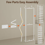 POKIPO 9 Tier Over The Door Pantry Organizer, 2 in 1 Wall Mount or Hanging - Image 7