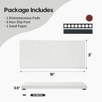 2PCS 10"x 5" Large Bathroom Sink Vanity Trays, Water Absorbing Diatomite Stone - Image 2